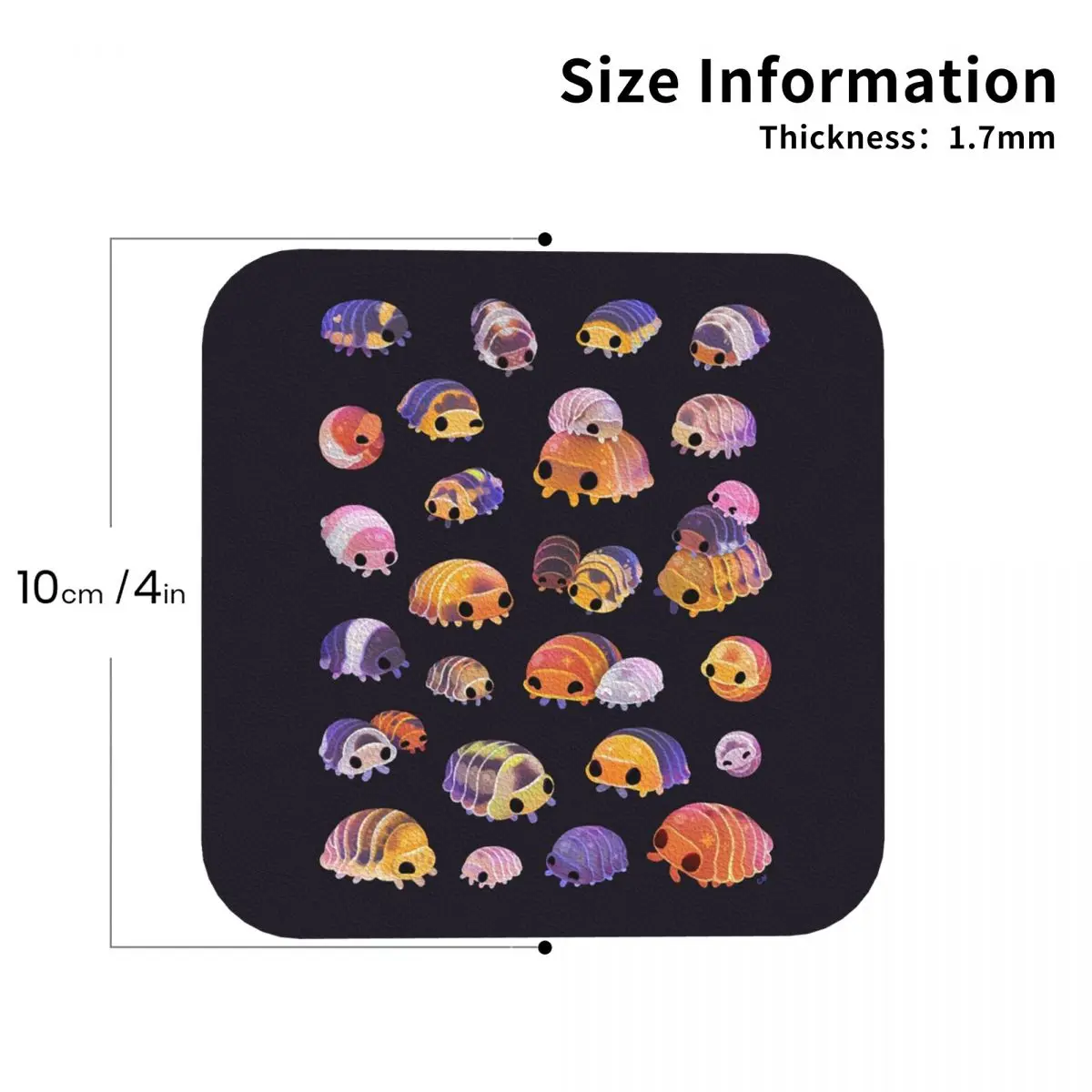 

Cubaris Isopods подставки кухонные салфетки изоляционные кофейные коврики для чашек для декора домашней посуды подушечки набор из 4 шт.