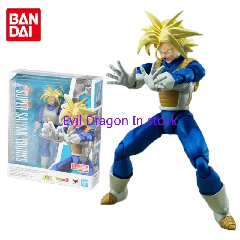 Bandai Original Dragon Ball Anime Figure SHF Torankusu Cartoon Colour Action Figure Toys for Kids Gift Collectible Model Dolls