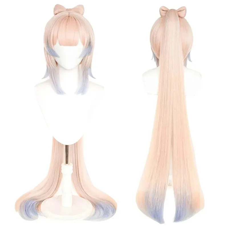 

High Quality Genshin Impact Kokomi Cosplay Wig Gradient Mixed Color Heat Resistant Synthetic Hair Anime Party Wigs Wig Cap