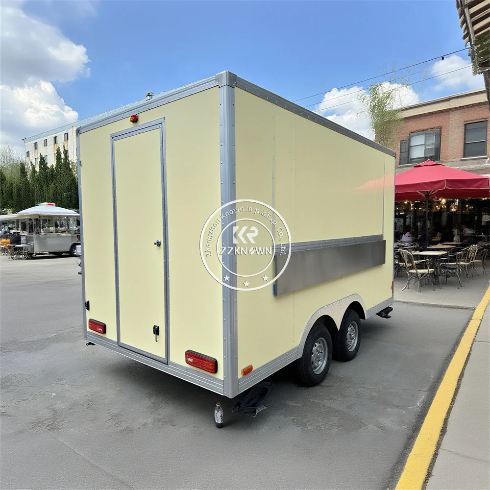 الولايات المتحدة القياسية المحمول البيتزا وجبة خفيفة الغذاء شاحنة التموين مقطورة الآيس كريم عربة مخصص الشارع امتياز الغذاء مقطورة مع المطبخ #3