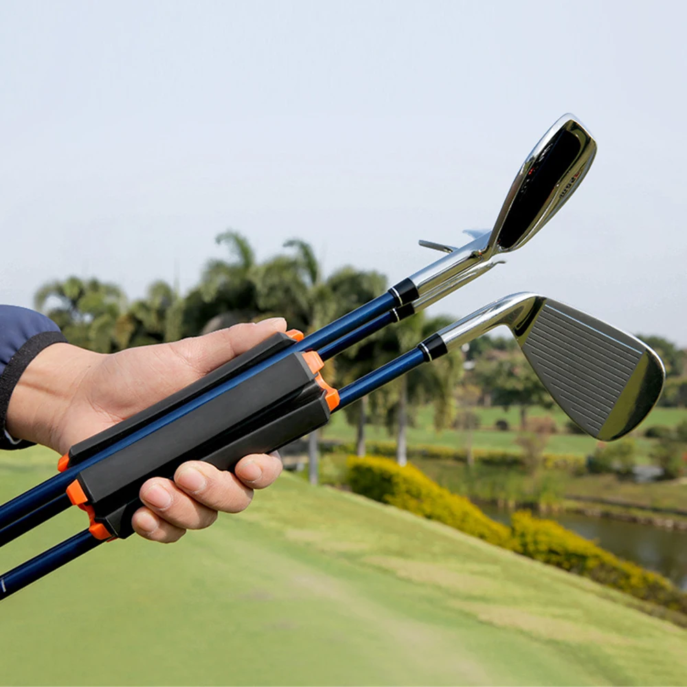 PGM Golfschläger-Halterungsklammern für 6 Schläger, tragbarer Golfschläger-Fixierer, stehender Golfschläger-Organizer, Aufbewahrungsregale – Detail 10