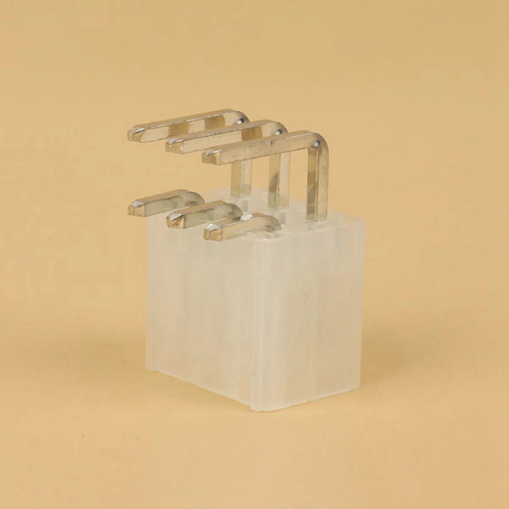 AS95-200 Buah 4.2MM 6 Pin Header Pin Jantan untuk Kartu Grafis GPU PCI-E Pcie Konektor Daya Sudut Kanan Melalui Lubang Kartu Video