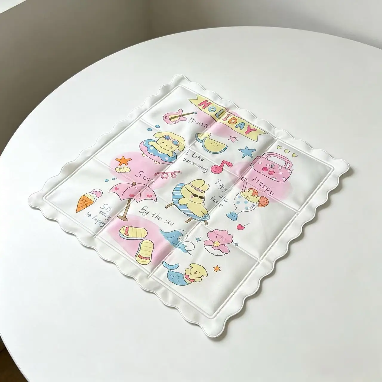 Ice pad summer cold cooling seat cushion car cushion cartoon office dormitory heat dissipation cool pad waterproof butt pad view 3