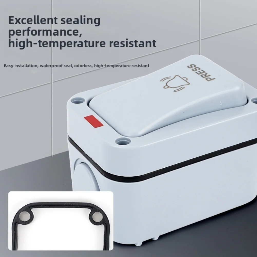 

Водонепроницаемый кнопочный переключатель дверного звонка IP66 Водонепроницаемый устойчивый к атмосферным воздействиям погодостойкий переключатель дверного звонка Водонепроницаемый переключатель