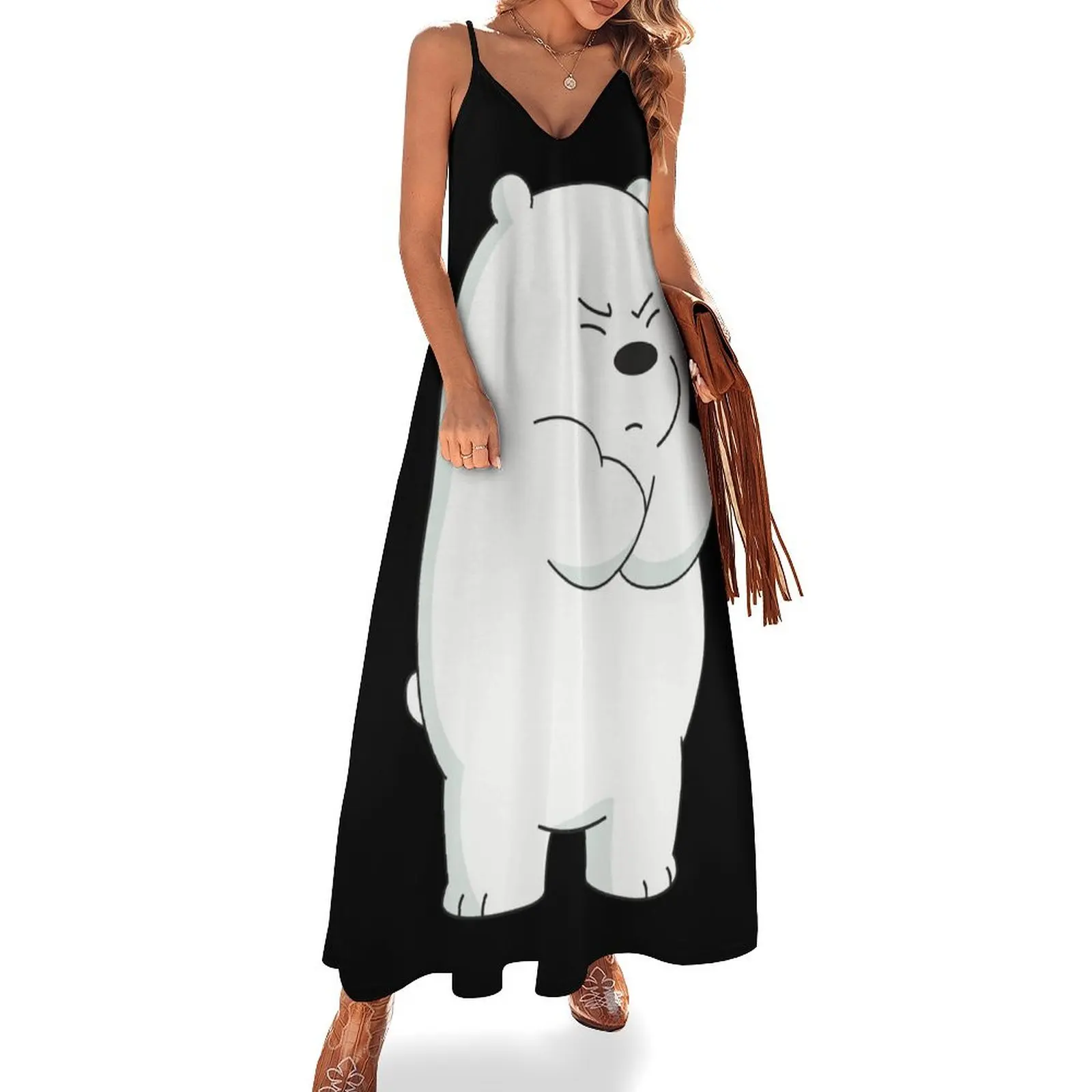 

Ice Bear Sleeveless Dress Women's summer dresses beach outfits for women Beachwear