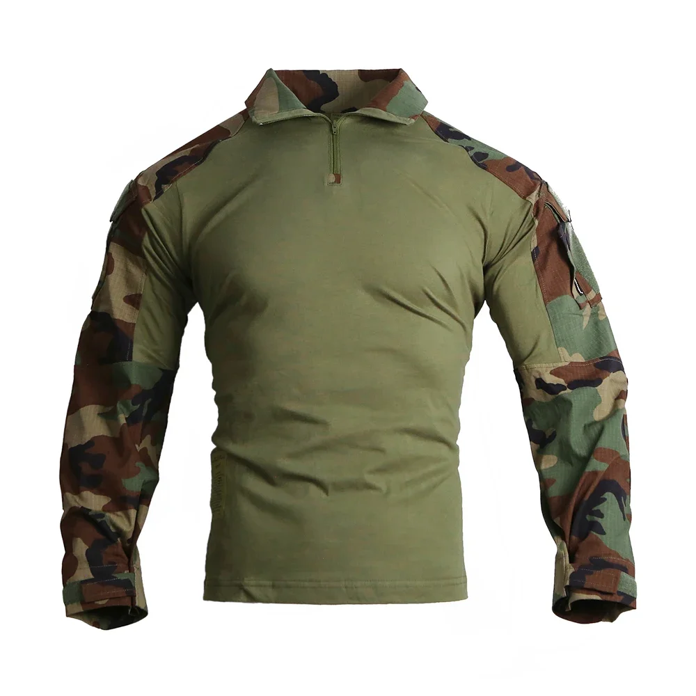 Imagem -02 - Emersongear g3 Combate Camisas para Homens Roupas de Caça Manga Comprida Bdu Tops Camuflagem wl Airsoft Sports Gen3