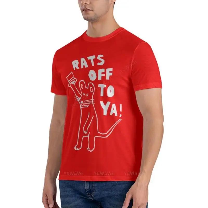 Rats Off To Ya! Essential fitted t shirts for men t shirt for men men's short sleeve t shirts mens graphic t-shirts funny