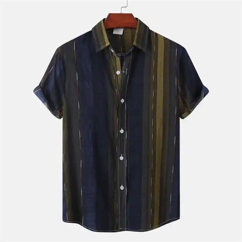 

Men's Summer Thin ort Sve Floral Print Versatile irt Casual Lightweight Cotton Ne Zipper Closure Travel Friendly