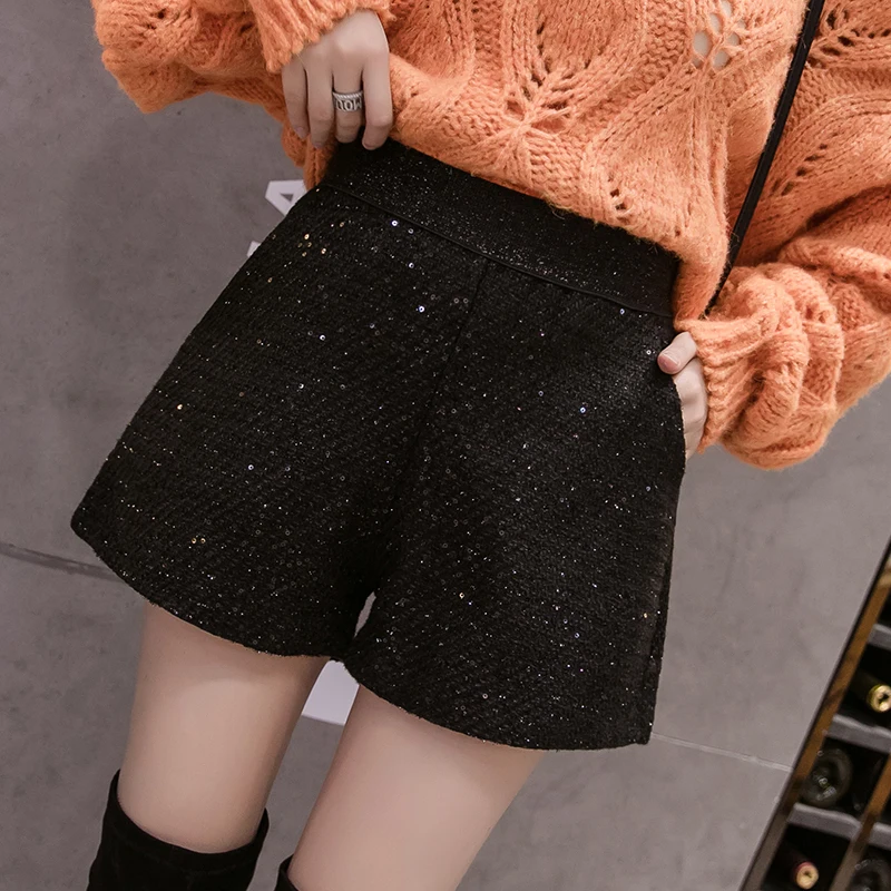 Ladies Fashion Casual Cool Woolen cloth Booty Shorts Women Clothing Girls High Waist Womens Shorts Female Sexy Clothes BPAH81160