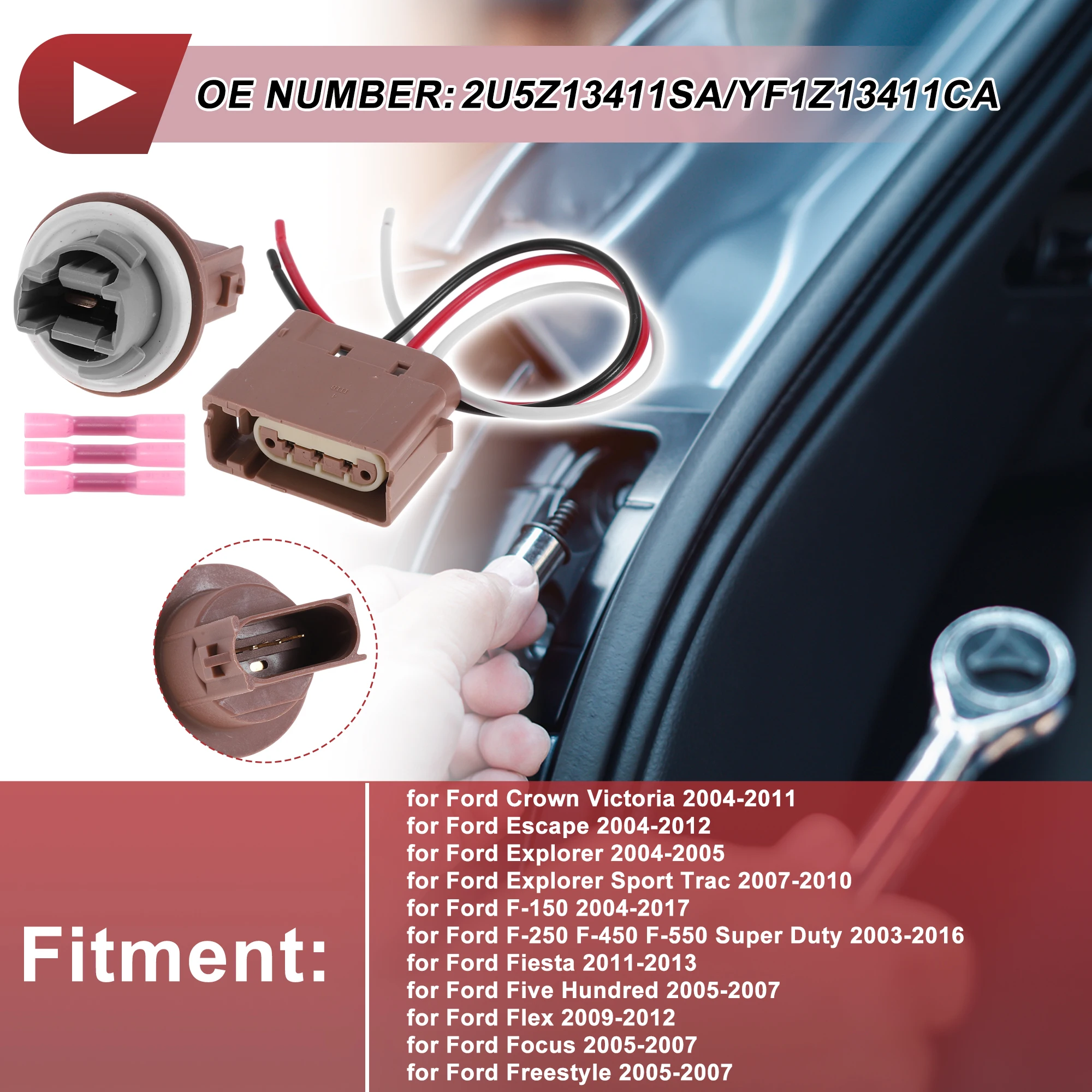 

X Autohaux розетка указателя поворота для Ford Crown Victoria 2004-2011 No 2U5Z13411SA