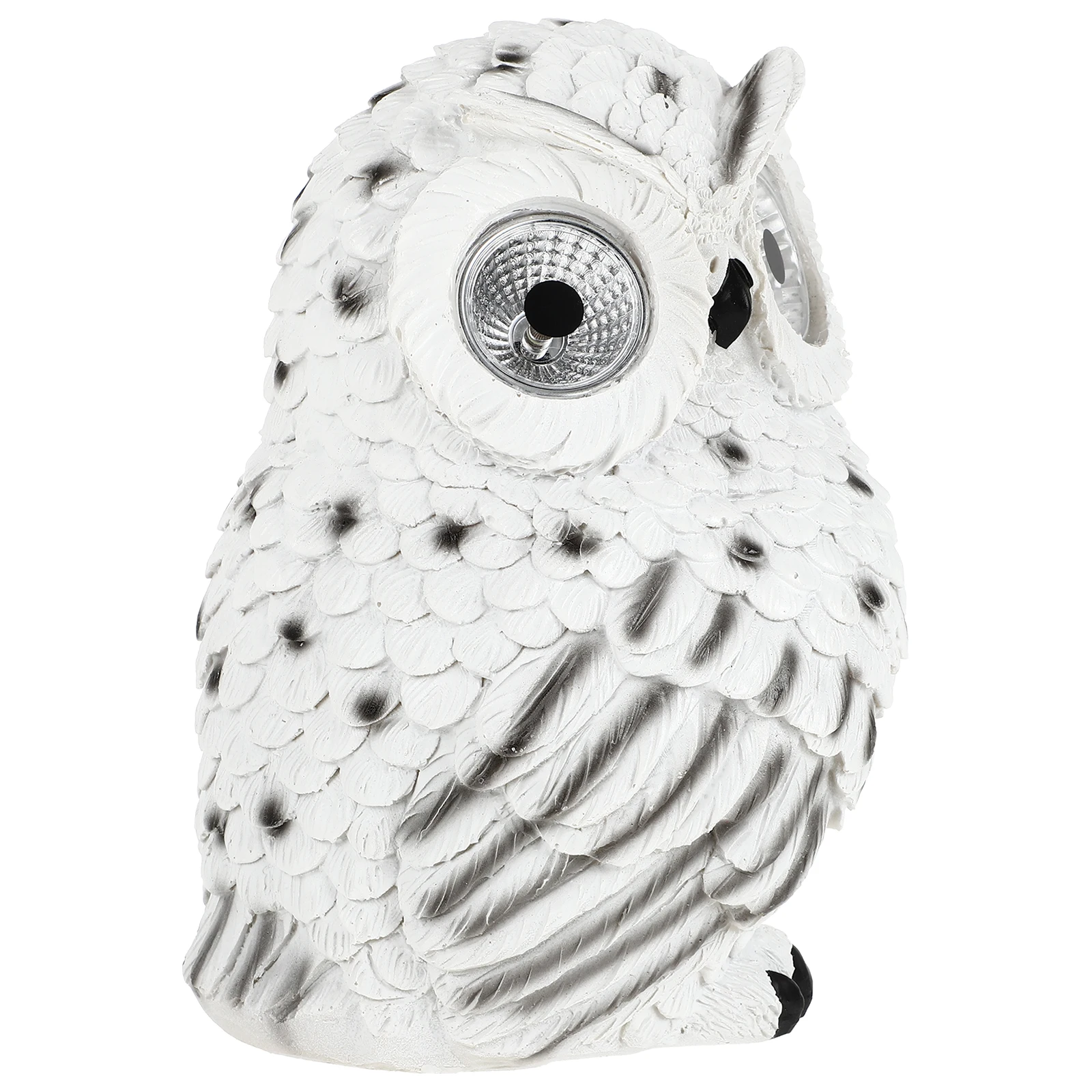 

Solar Owl Statue Decor Resin Solar Powered Garden Lawn Balcony Front Door Window Indoor Outdoor Decoration Miniatures Model
