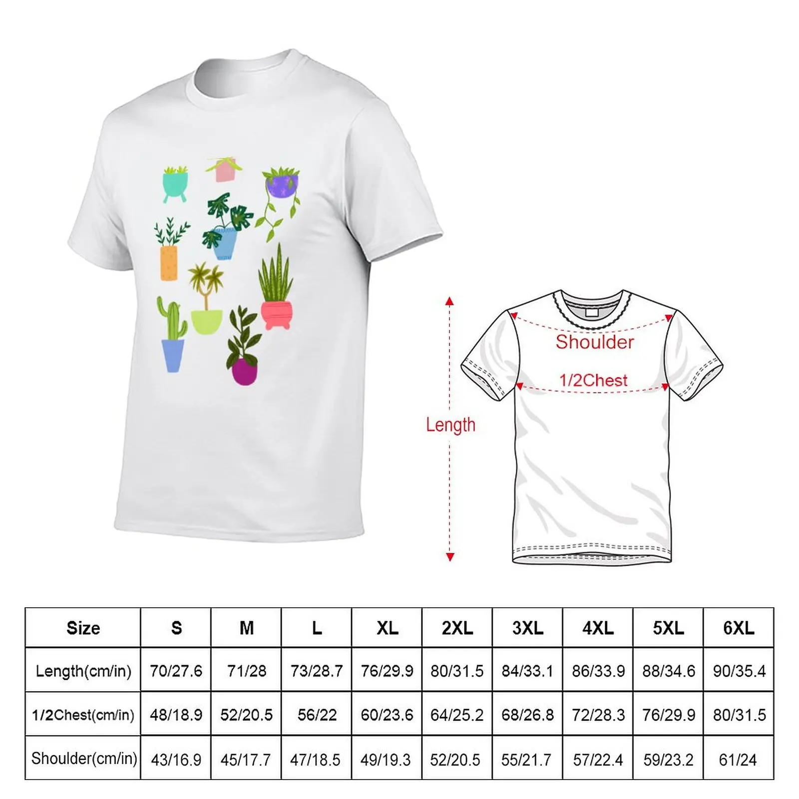 House plants T-Shirt Active Wear Sports T-Shirt for Men