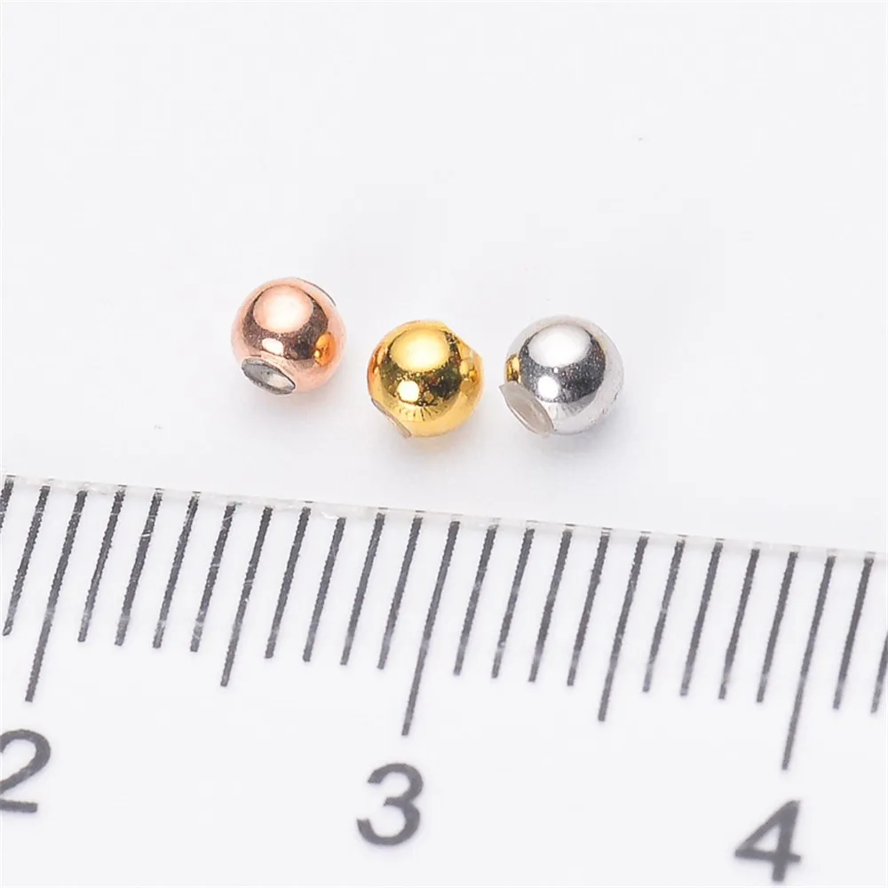 DIY Pearl Accessories S925 Sterling Silver Imported Technology Silicone Positioning Beads Can Be Prepared with Needle Box O-chai