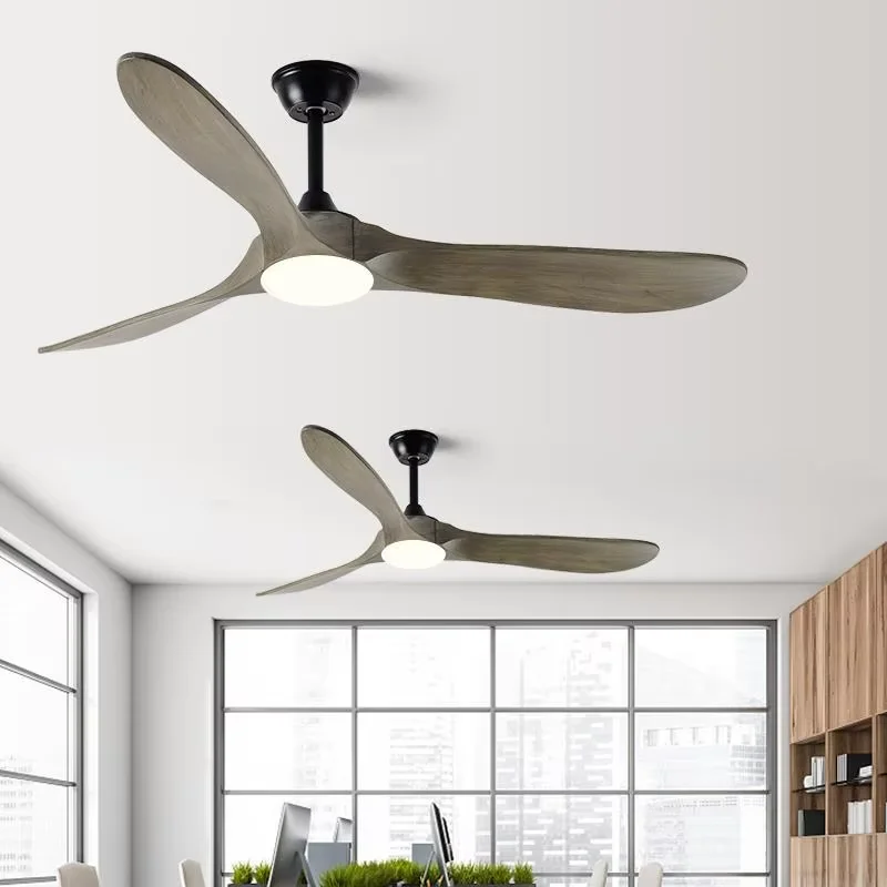 Fan Ceiling Light 42 52 60 70 Inch 3 Wooden Blade Decorative Ceiling Fan With Lights Ventilator Lamp Remote Control 6 Speeds