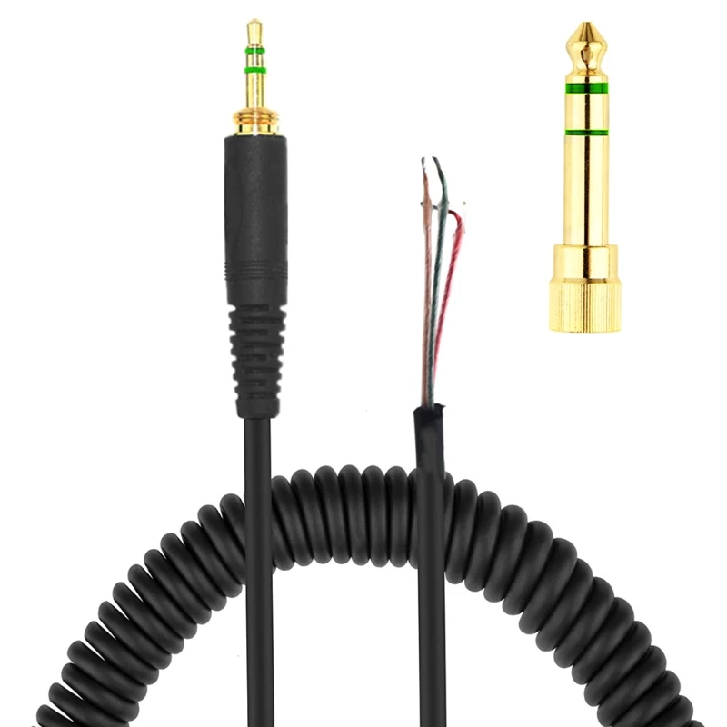 Coiled Headphone Cable with 3.5MM and 6.5MM Plug for DT 770 770PRO 990 990PRO