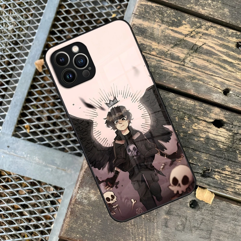 Cartoon Movie P-Percy Jackson Phone Case For Iphone 16 15 14 12 11 13 Pro Max Mini X 8 Xr Xs 7 Puls Glass Cover image 3