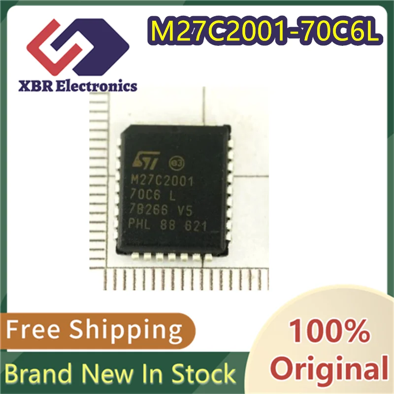 

(3/30 pieces) M27C2001-70C6L M27C2001 M27C2001-70 integrated circuit memory PLCC32 new original authentic spot free shipping