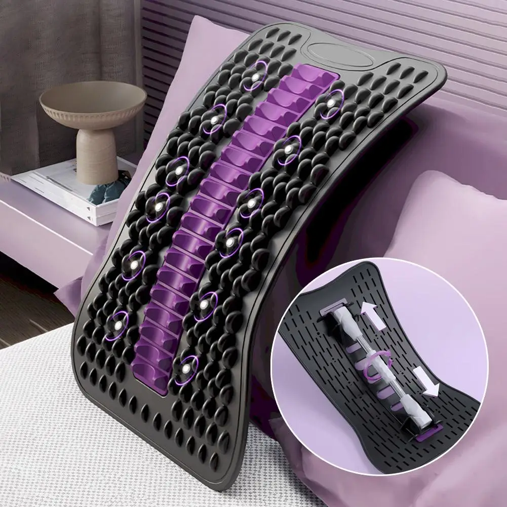 قطني الظهر جهاز مهدئ تمتد قطني العمود الفقري تخفيف تدليك ضغط الفقرات العصب قطني الظهر المغناطيسي مصحح S3W8 #3