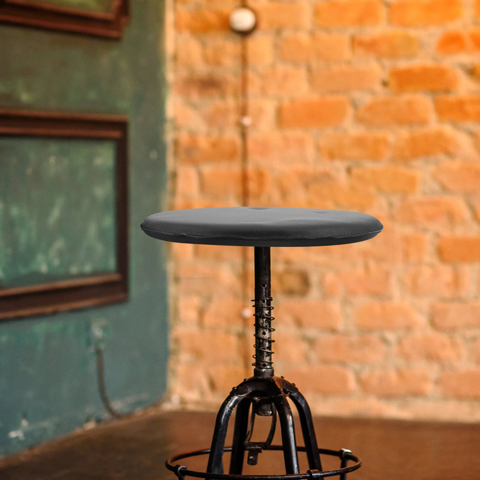 مقعد مستدير من البولي يوريثان بديل وسادة مقاومة للماء لكرسي البار وتناول الطعام وحفلات الزفاف غطاء ناعم وسهل التنظيف #1