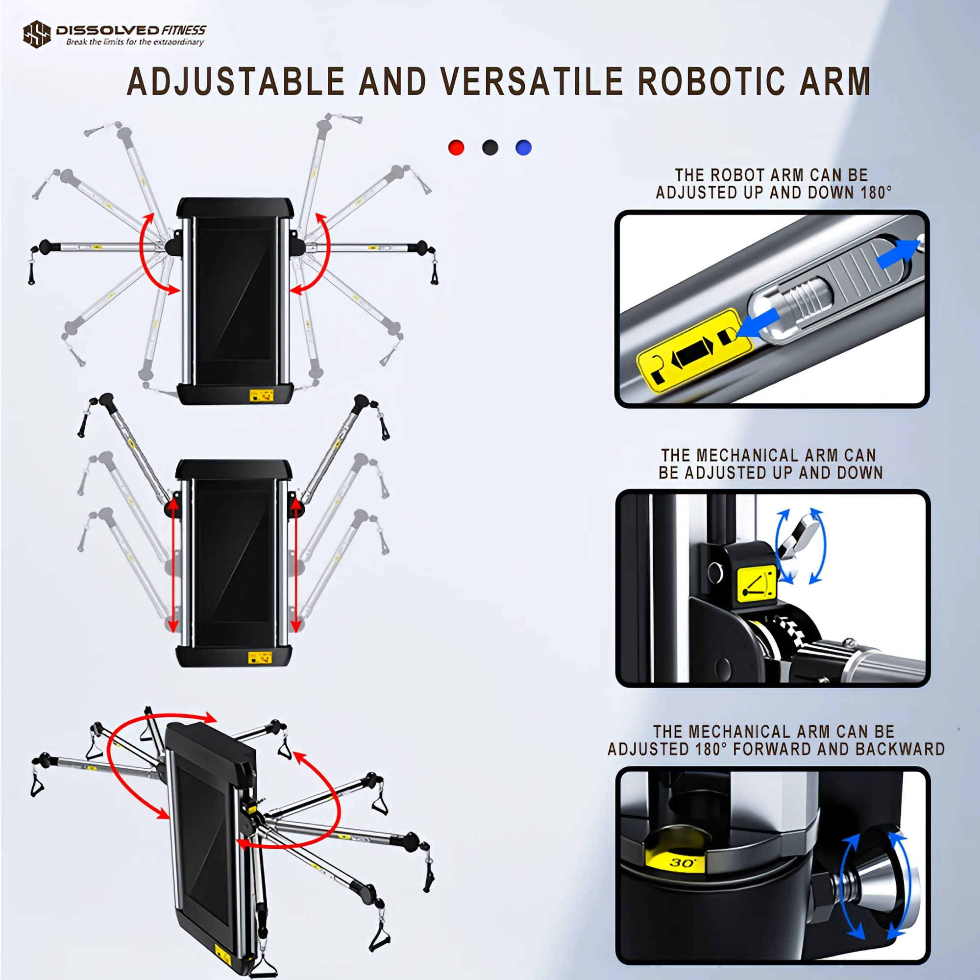 Ai Fitness miroir écran tactile intelligent interactif maison gymnastique exercice LCD affichage numérique Android miroir intelligent outil d'entraînement