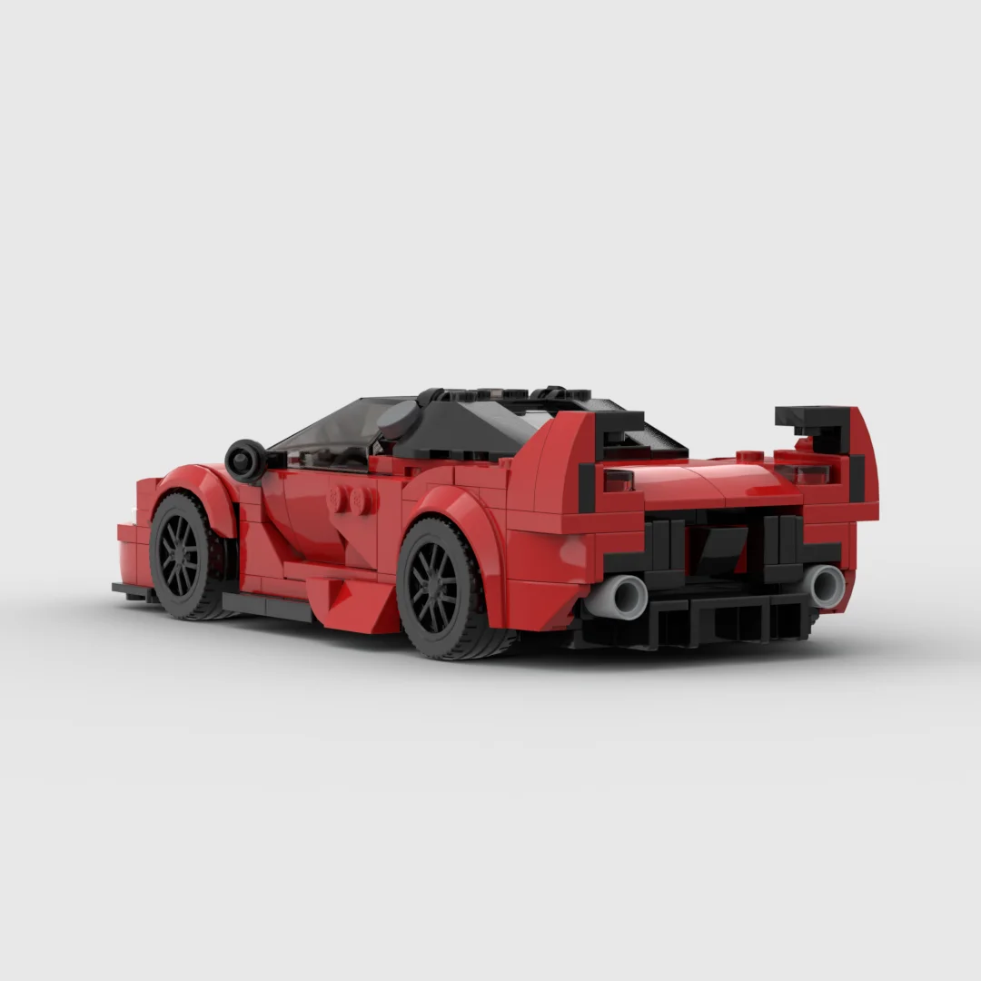 MOC Ferraried FXXK V2 racing sports car Vehicle Speed Champion Racer Building Blocks Brick Creative Garage Toys for Boys