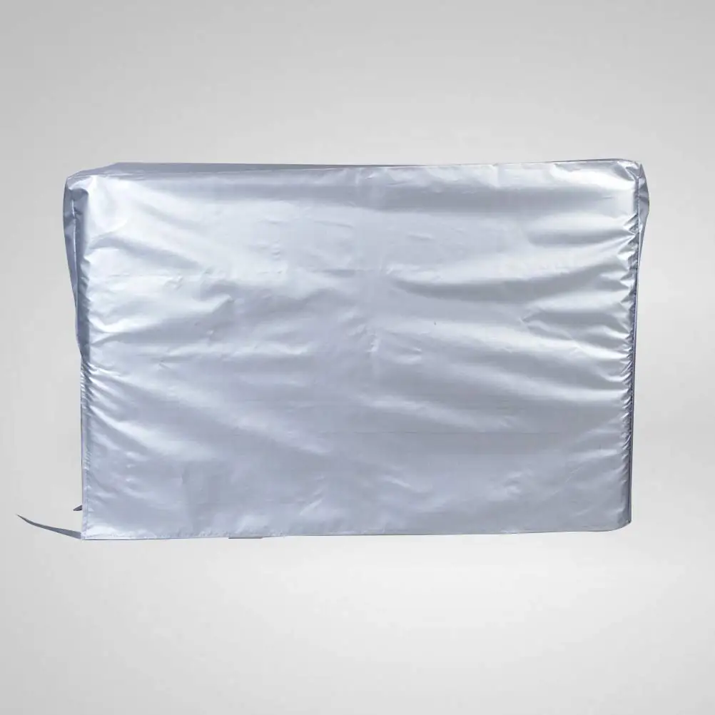 

Air Conditioner Cover Medium 9000-15000 Waterproof Dust Proof Outdoor Protection Silver Polyester Fabric