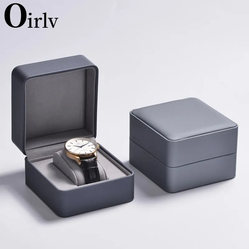 Oirlv Fashion Deluxe Version Single With Pillow Watch Gift Box PU Leather Watch Display Box Single Packaging Portable Storage