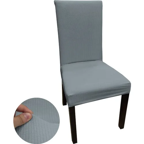 Pure Style 6'lı Set Bamboo Lycra Flexible Wheel Washable Chair Cover Chair Cover