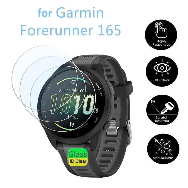 Tempered Glass For Garmin Forerunner 165 165Music HD Anti Scratch Screen Protector For Garmin Forerunner 165 Protective Film
