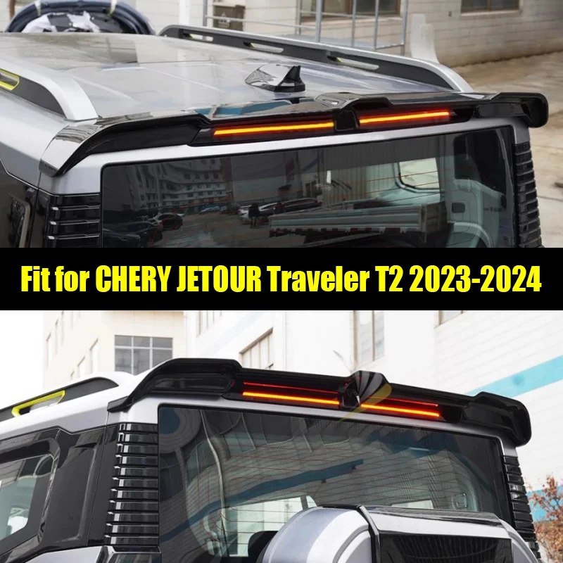

Car Rear Spoiler Top Wing Fit for CHERY Jetour Traveller T2 2023 2024 Upgrade High Performance Tail Wing Car Exterior Trim Parts