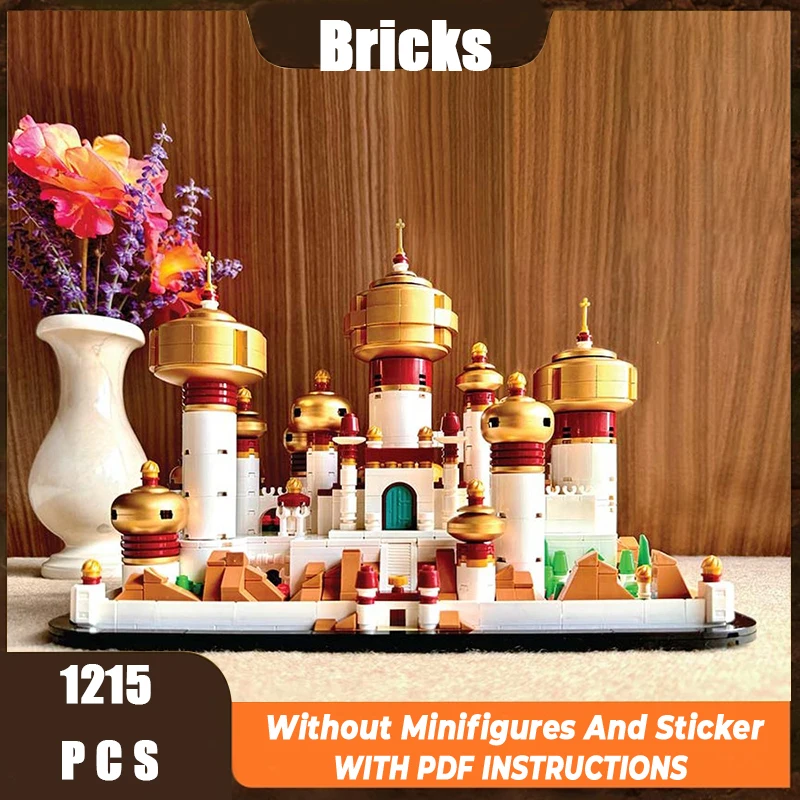 

Изысканный новый продукт, модель строительного блока MOC, божественная лампа Agraba, мини-дворец, технология, модульная детская игрушка, набор для сборки «сделай сам»