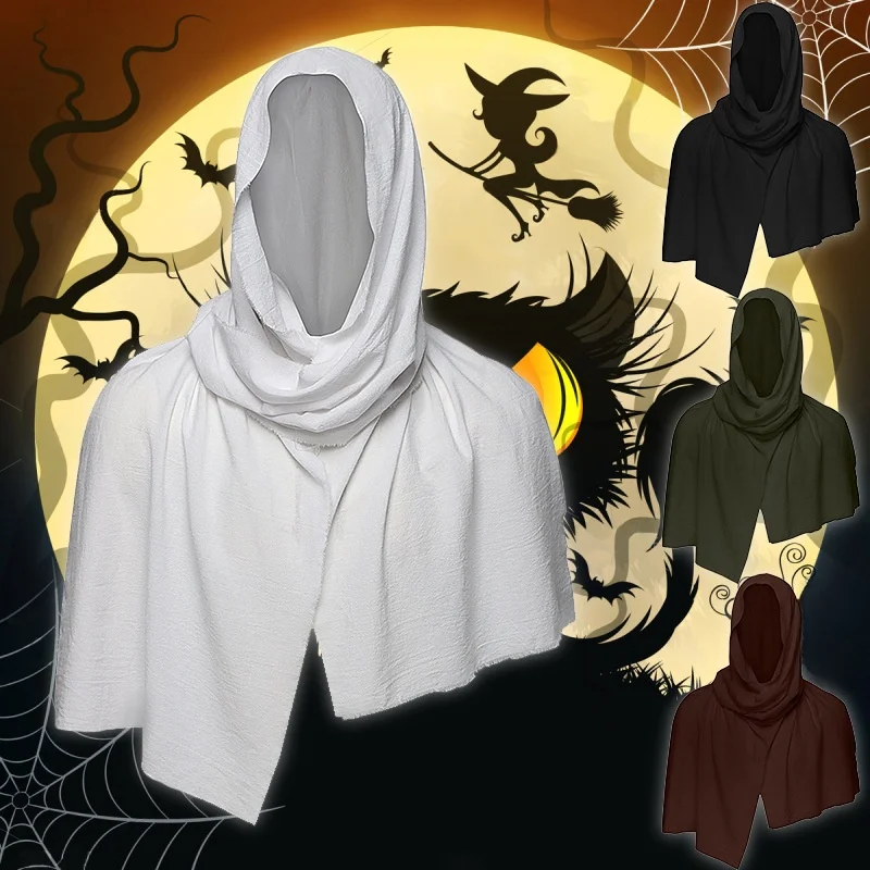 

Средневековый хлопковый шарф, плащ с капюшоном в стиле Ренессанс, пиратский костюм на Хэллоуин, женская этническая сценическая одежда, китайское производство