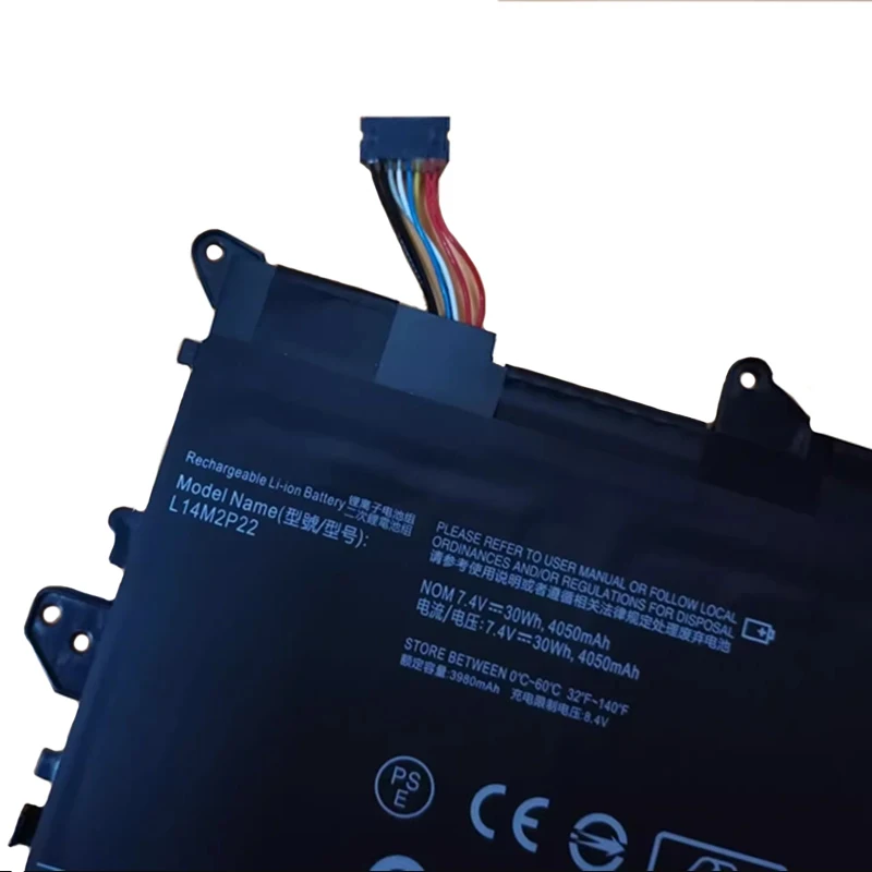 Аккумулятор для ноутбука L14S2P21 L14M2P22 5B10H09630 5B10H09632 30WH для IdeaPad 300S-11iBR, Yoga 300-11iBY-80M0, Flex 3-1120-80LX,3-1130