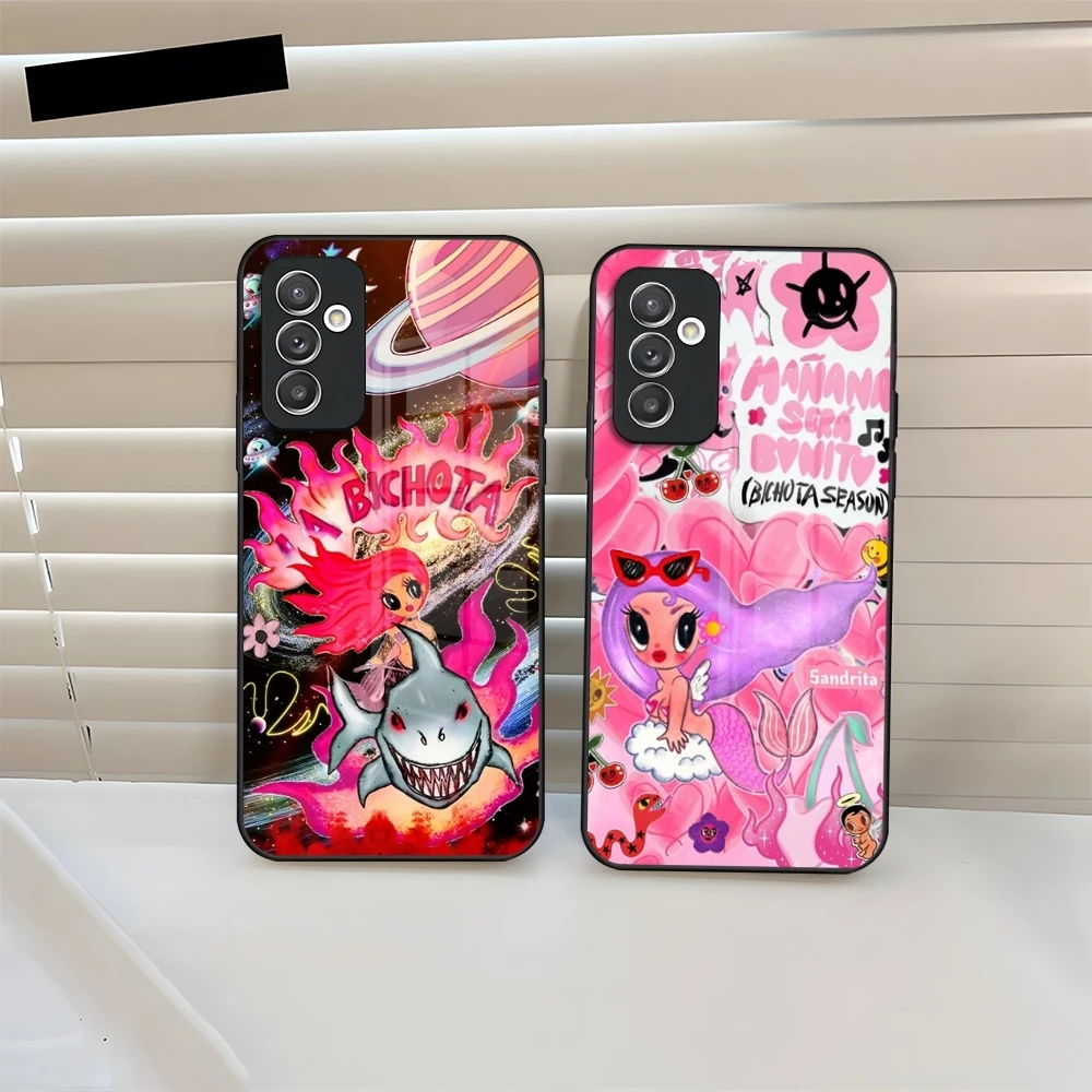 Karol G Phone Case Glass For Samsung Galaxy S20 S26 S25 S24 S21 S22 S23 Ultra Fe Plus A24 A52 A55 Cover