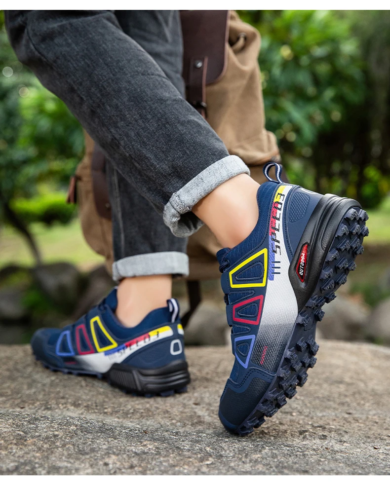 Herren-Radschuhe für Outdoor und Mountainbike, Cross-Country-Radschuhe, Rutschfeste und Verschleißfeste Trainingsschuhe, Wanderschuhe – Detail 7