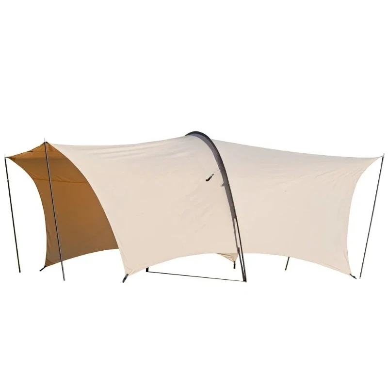 Outdoor Oversized Tunnel Tent Large Camping Thickened Rainproof Sunshade Rear Tent