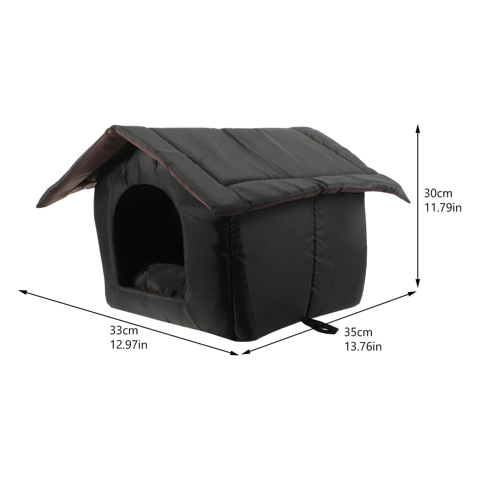 Cama para mascotas, nido para dormir que mantiene el calor, refugio para perros al aire libre, casa para gatos, esponja exterior para gatitos, resistente a la intemperie para invierno