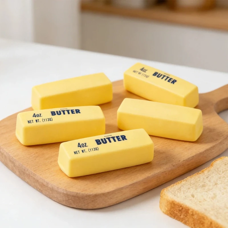 1pc Butter Stick Squishy Toy Slow Rising Squeeze Toy Butter Bar Brick Squishy Fidget Toy Anti Stress Release Hand Relax Gift Toy