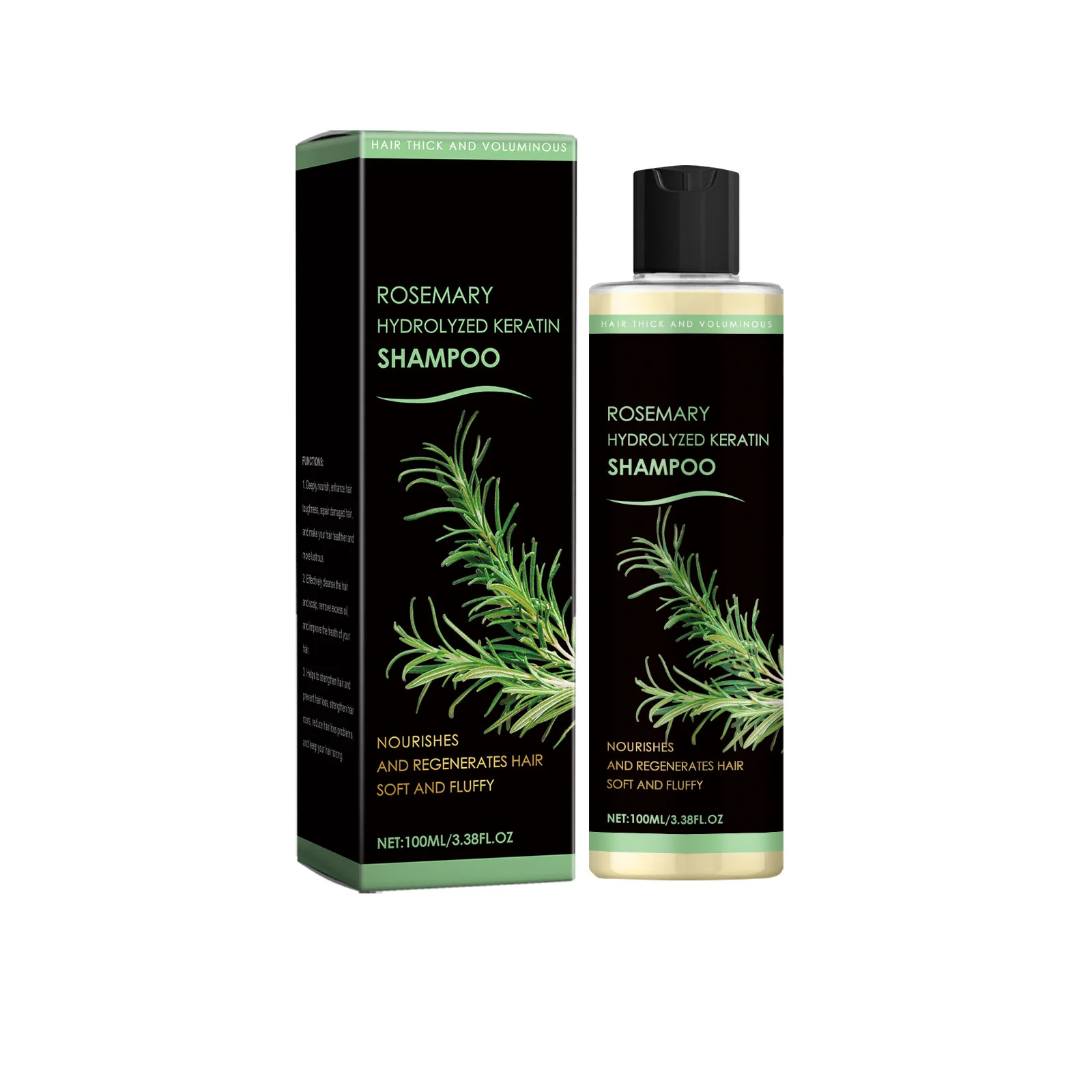 

AMZ Rosemary Hydrolyzed Keratin Shampoo Nourishes & Regenerates Hair For Soft Fluffy Voluminous Look Unisex