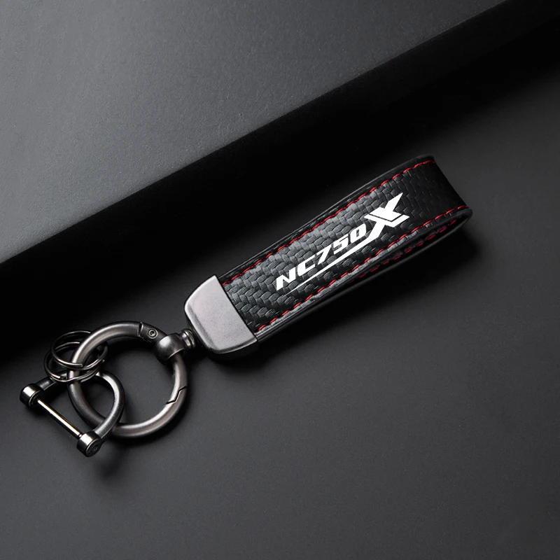 For HONDA NC750X NC 750X NC750 X 2014-2024 Accessories High-Grade Leather Keychain Motorcycle Key Ring