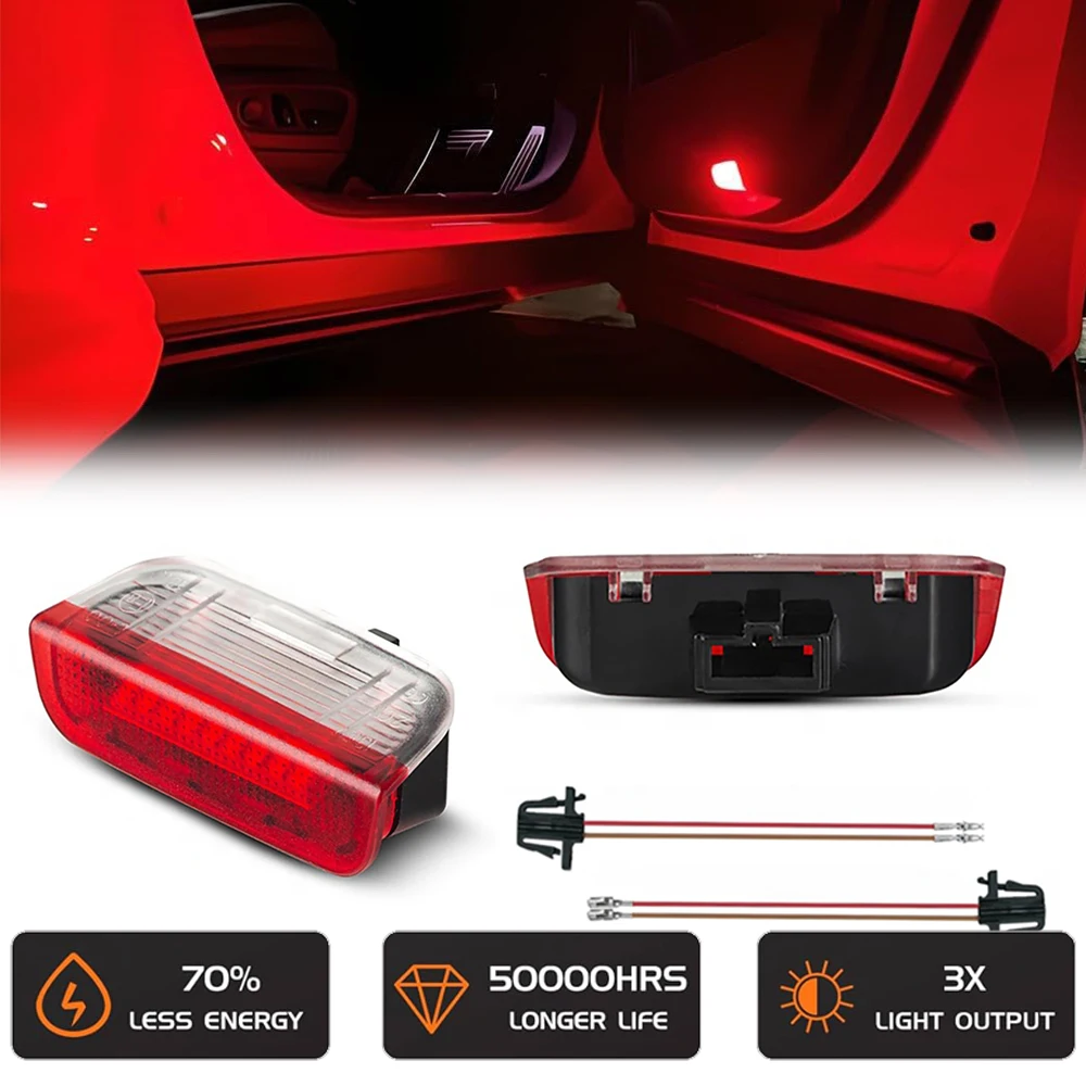 

Front Rear LED Door Panel Courtesy Welcome Light for Skoda Superb Alhanmbra Tarraco Porsche Cayenne 958 Panamera Macan 911 991