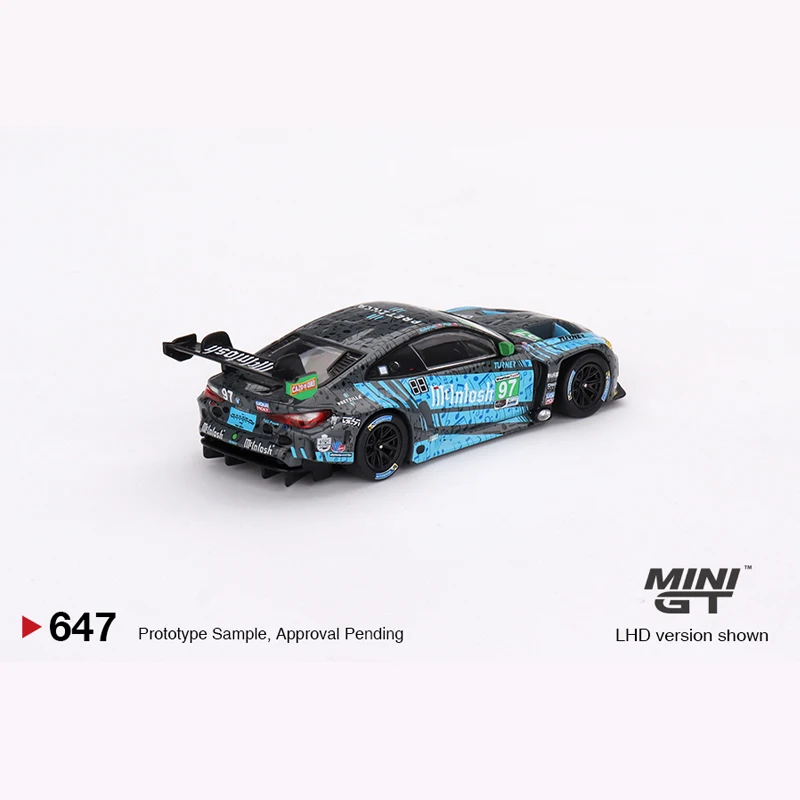 Mini GT #647 1/64  M4 GT3 #97  Die-cast alloy car model collection gift