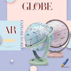 Children's Enlightenment AR Intelligent Illuminated Pink 3D Suspension Universal Globe Birthday Gift for Girls and Boys