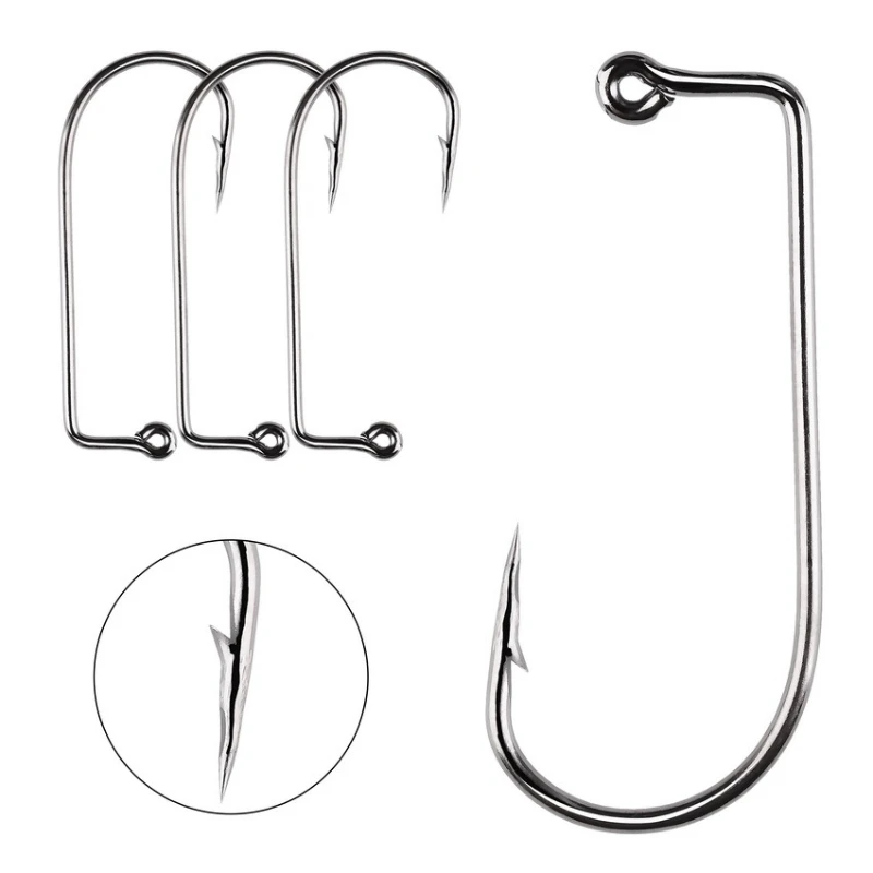 

Hot Sharp Right Angle High Carbon Steel Fishing Hooks Barbed Bulk Flat Forged Anchoring All Waters Carp Bass Perch Trout Tackle