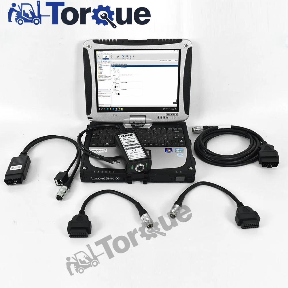 For Claas simulator p/n14204140 cable For CLASS MetaDiag diagnostic tool  Agriculture construction truck tractor+CF19 laptop