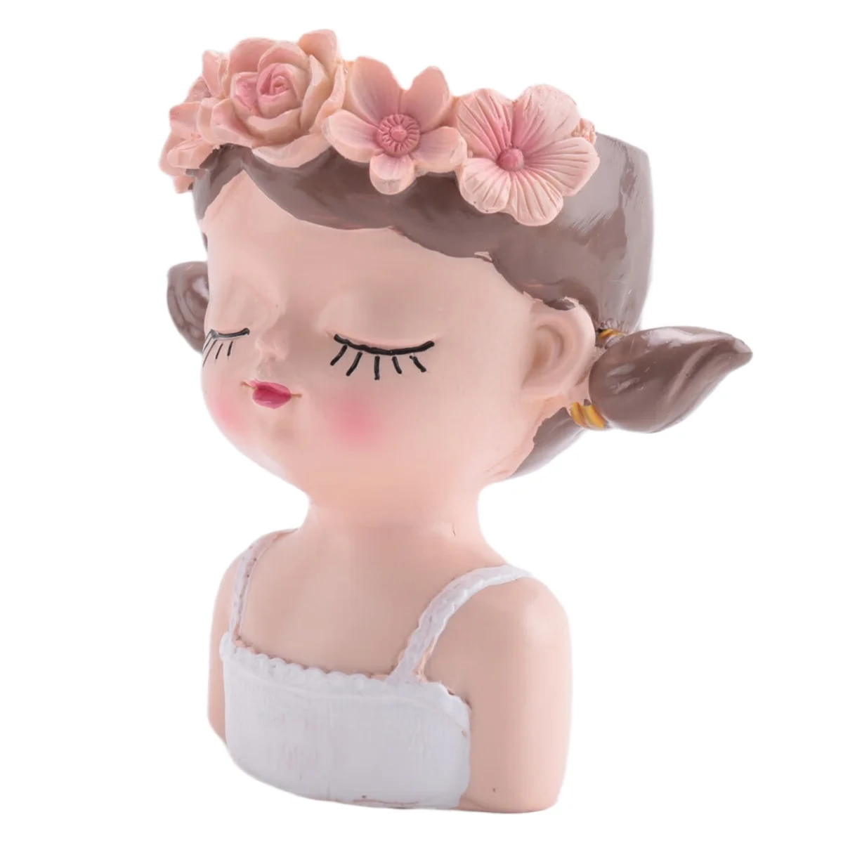 질적 작은 요정 즙이 많은 식물 냄비 키트 배수구 4 인치 실내 선인장 냄비 독특한 귀여운 꽃병 장식 A