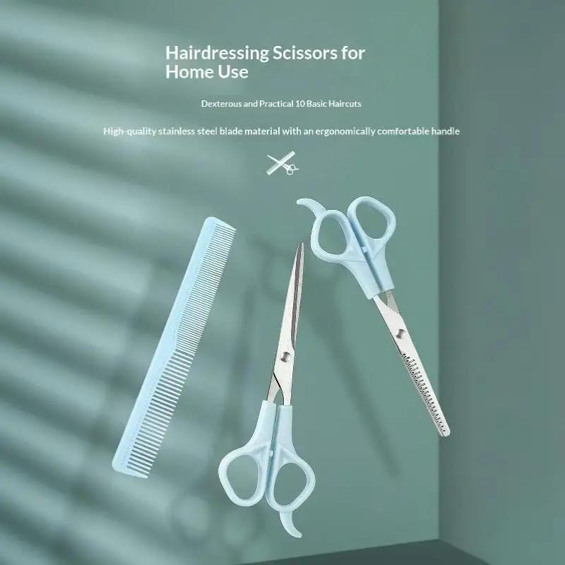 3Pcs Professional Hair Stylist Scissors Kit Premium Stainless Steel Hair Cutting Shears for Salon Home Haircuts