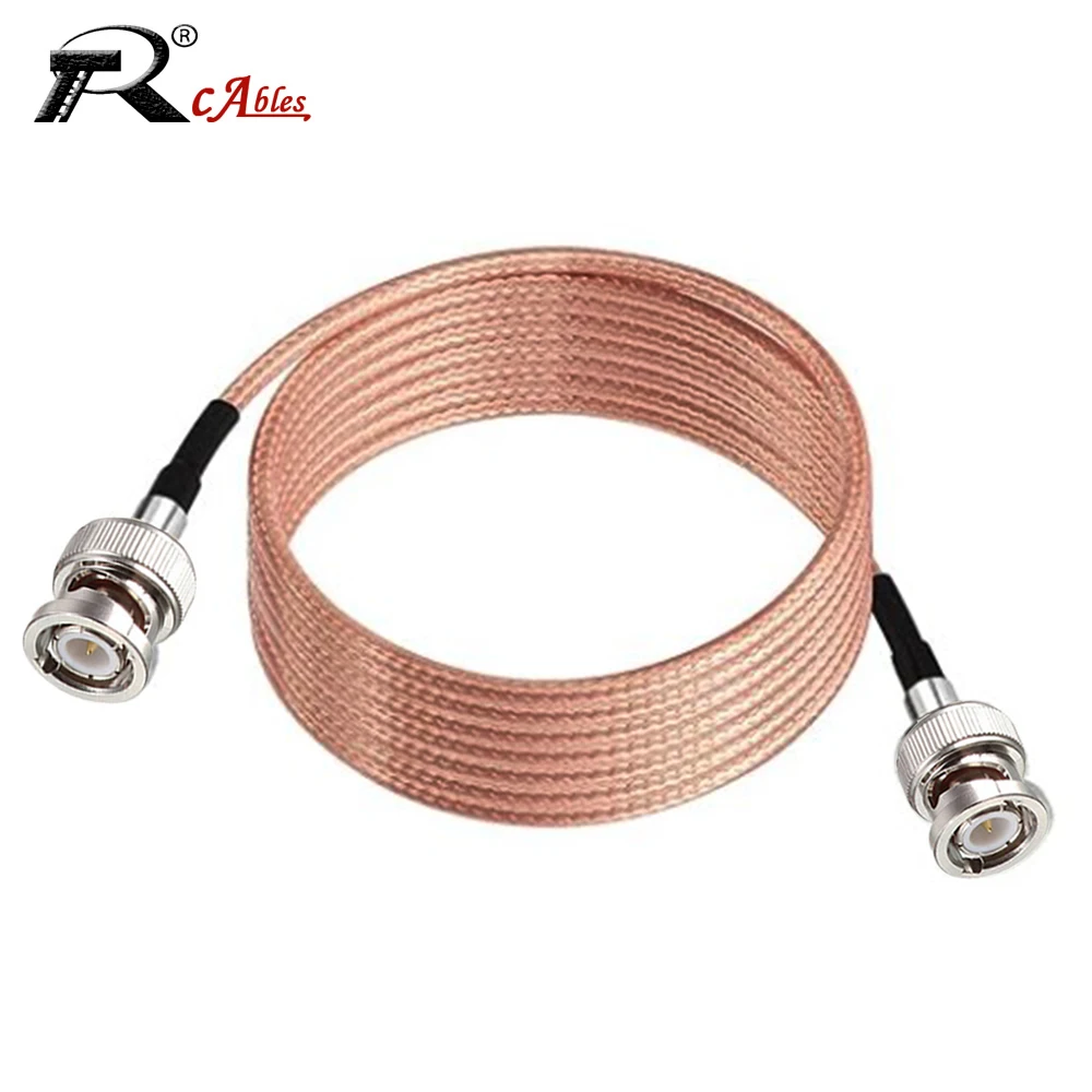 RF Coaxial RG316 Cable BNC Male to BNC Male Plug Connector 50Ohm Low Loss Jumper Pigtail 3G/4G/5G/LTE Antenna Extension Cable