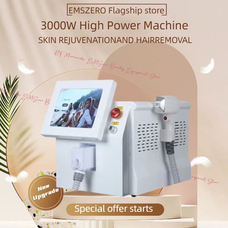 Factory Price 3000W Laser Ice Platinum Triple Wavelength 755 808 1064 Ice Diode Laser effective Hair Removal Machine