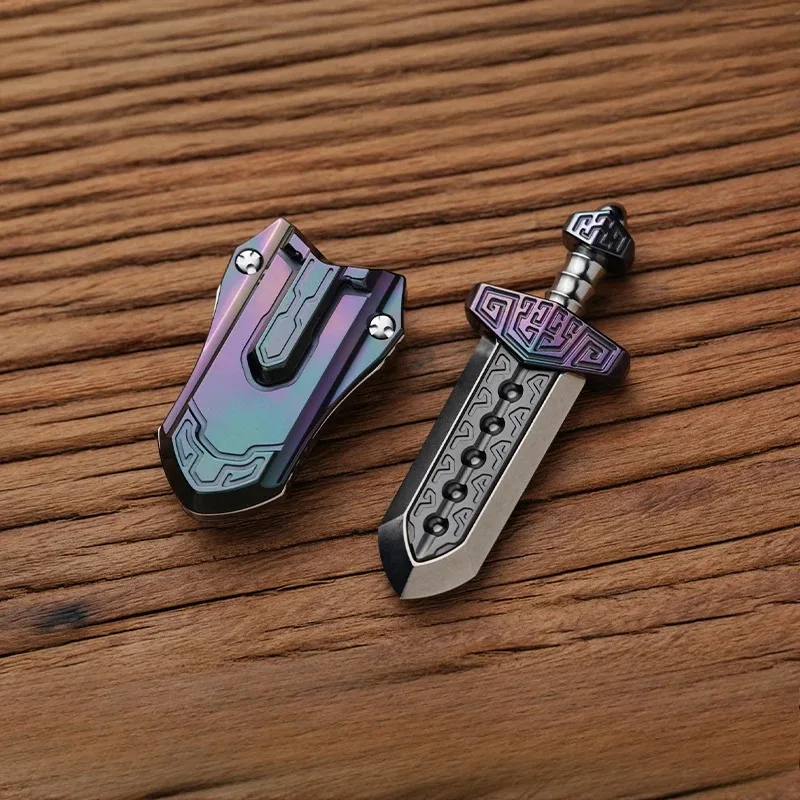 

Специальные материалы WANWU Taia Sword Oil Slick Цирконий Механический магнитный слайдер Металлические игрушки Декомпрессия
